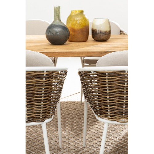 Sedie da giardino Sedia Maribela Bianca 0663123