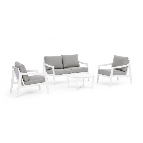 Divani da esterno Salotto Sirenus Bianco 0663360