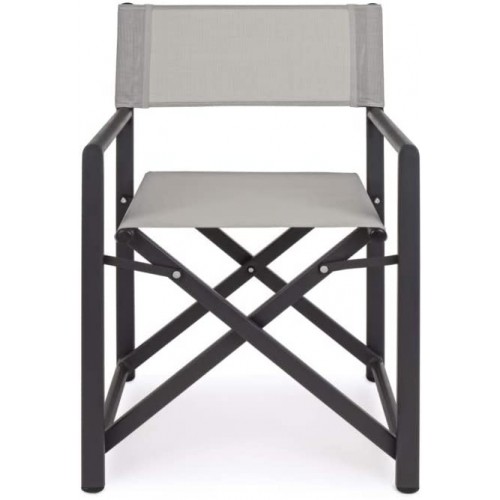 Sedie da giardino Bizzotto sedia regista taylor grigio scuro/bone 662473