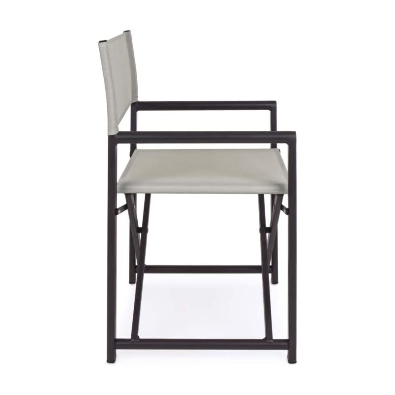 Sedie da giardino Bizzotto sedia regista taylor grigio scuro/bone 662473 Sedie da giardino Bizzotto sedia regista taylor grigio scuro/bone 662473
