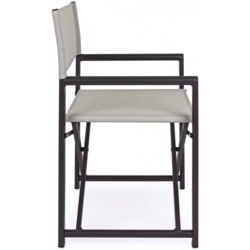 Sedie da giardino Bizzotto sedia regista taylor grigio scuro/bone 662473