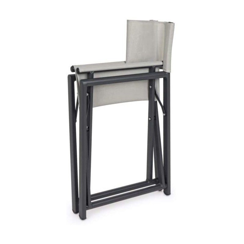 Sedie da giardino Bizzotto sedia regista taylor grigio scuro/bone 662473 Sedie da giardino Bizzotto sedia regista taylor grigio scuro/bone 662473