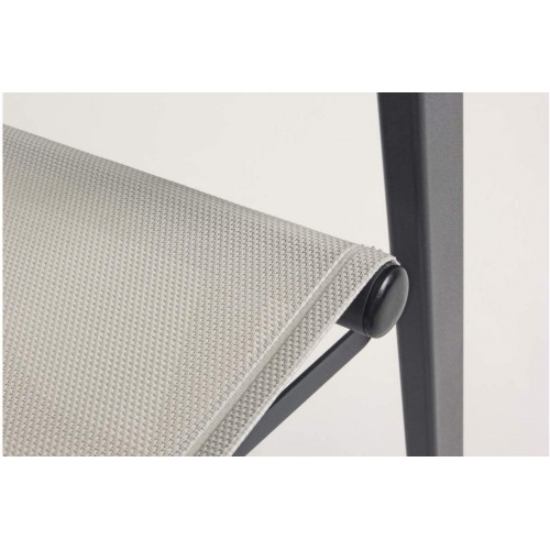 Sedie da giardino Bizzotto sedia regista taylor grigio scuro/bone 662473