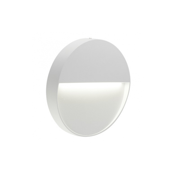Lampade da esterno Segnapasso bianco 3w LED geo round