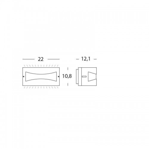 Applique Applique color grafite10w LED tibet