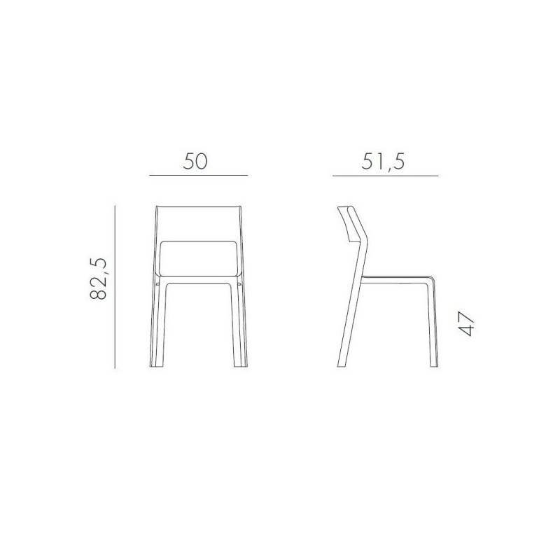 Sedie da esterno Sedia Trill Bistrot Bianca Sedie da esterno Sedia Trill Bistrot Bianca