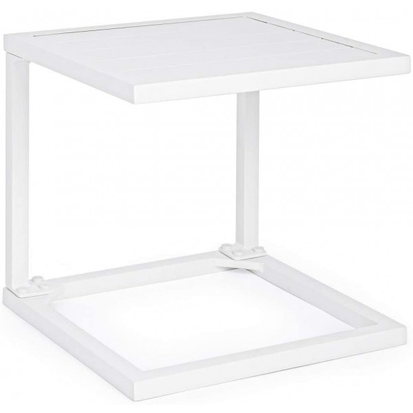 Lettini da esterno Bizzotto tavolino hilde 40x40 bianco 662915
