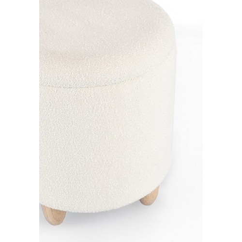 Complementi d'arredo Sgabello Contenitore Zena Bianco