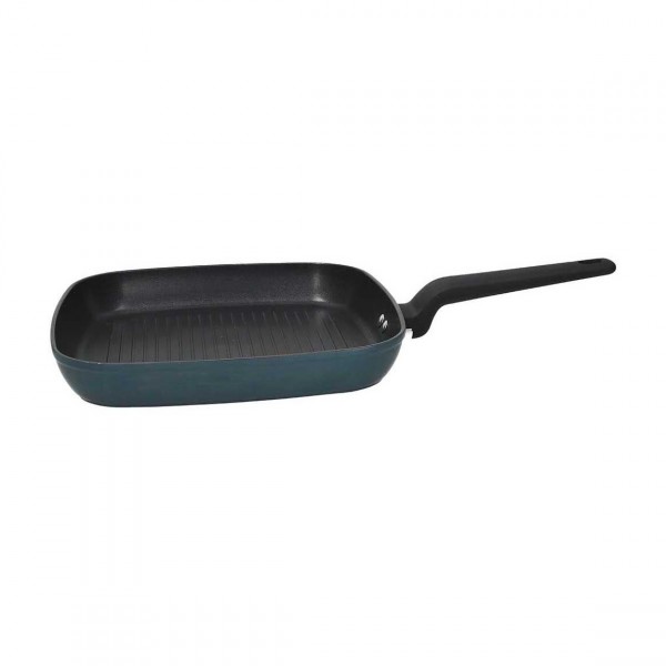 Padelle Grill Quadra 28 Cm X 28 Cm Alluminio Blu