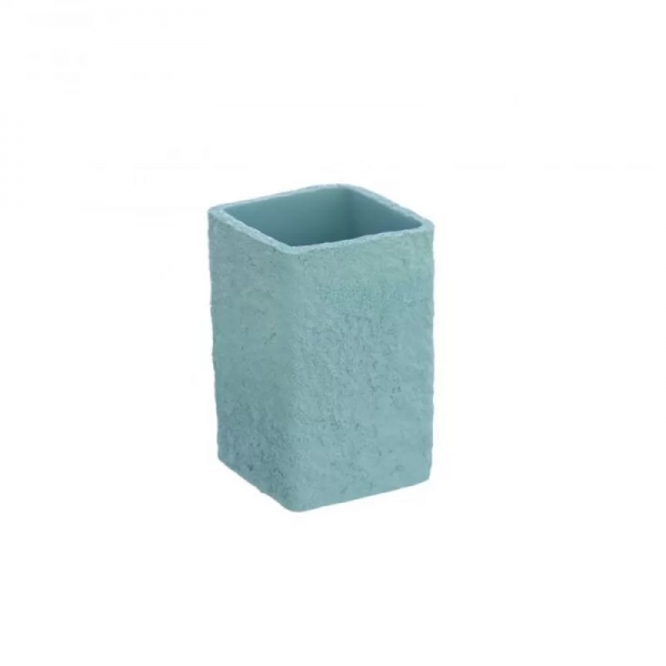 Portaspazzolini Portaspazzolino Resina Turchese Linea Sabbia