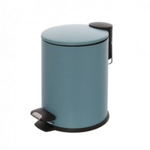 Pattumiere Pattumiera Tonda 3l Blu pastello Cover Slim