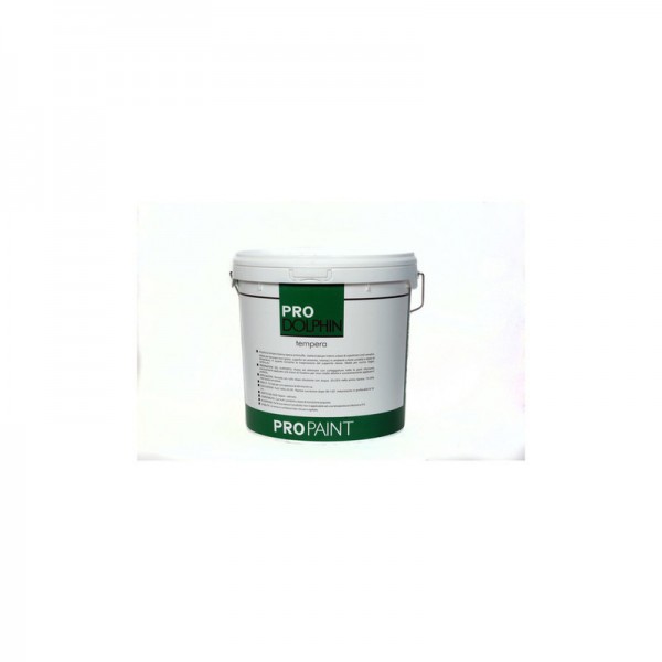 Pittura murale per interni Tempera Pro Dolphin 5 L Bianco