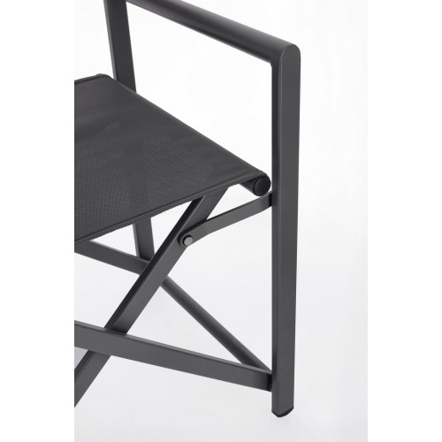 Sedie da giardino Sedia Regista Taylor Grigio Scuro/antracite