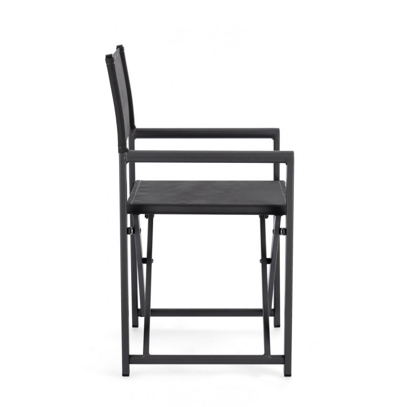 Sedie da giardino Sedia Regista Taylor Grigio Scuro/antracite Sedie da giardino Sedia Regista Taylor Grigio Scuro/antracite