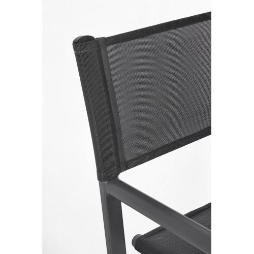 Sedie da giardino Sedia Regista Taylor Grigio Scuro/antracite