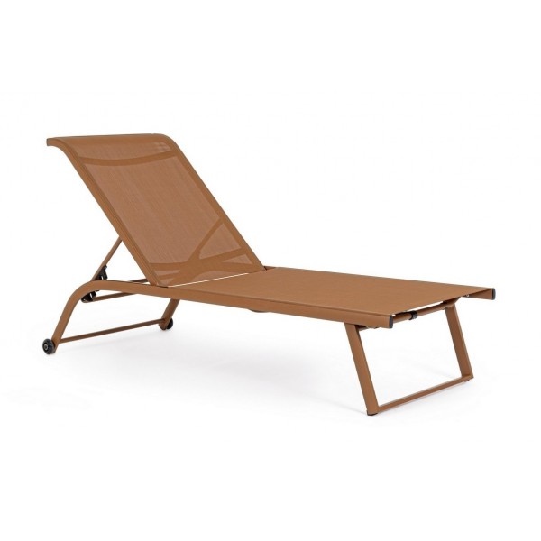 Lettini da giardino Lettino c-ruote taylor pecan Bizzotto