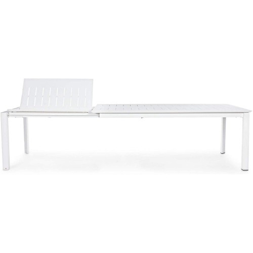 Tavoli da giardino Bizzotto tavolo konnor 200-300x110 bianco giardino 662271