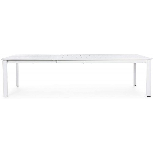 Tavoli da giardino Bizzotto tavolo konnor 200-300x110 bianco giardino 662271