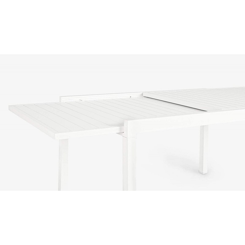 Tavoli da esterno Bizzotto tavolo pelagius 135-270x90 bianco 662713 Tavoli da esterno Bizzotto tavolo pelagius 135-270x90 bianco 662713