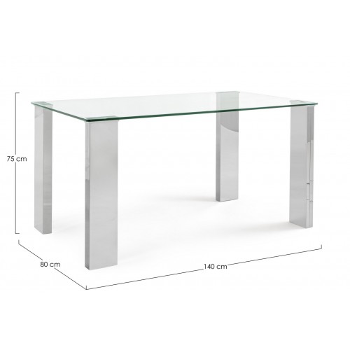 Complementi d'arredo Tavolo new arley 140x80 cm Bizzotto