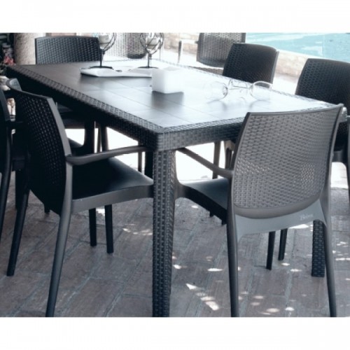 Tavoli da esterno Tavolo Boheme 150x90cm antracite