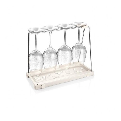 Utensili da cucina Porta calici con sgocciolatoio 15 x 33 x 26 cm Flexispace Tescoma