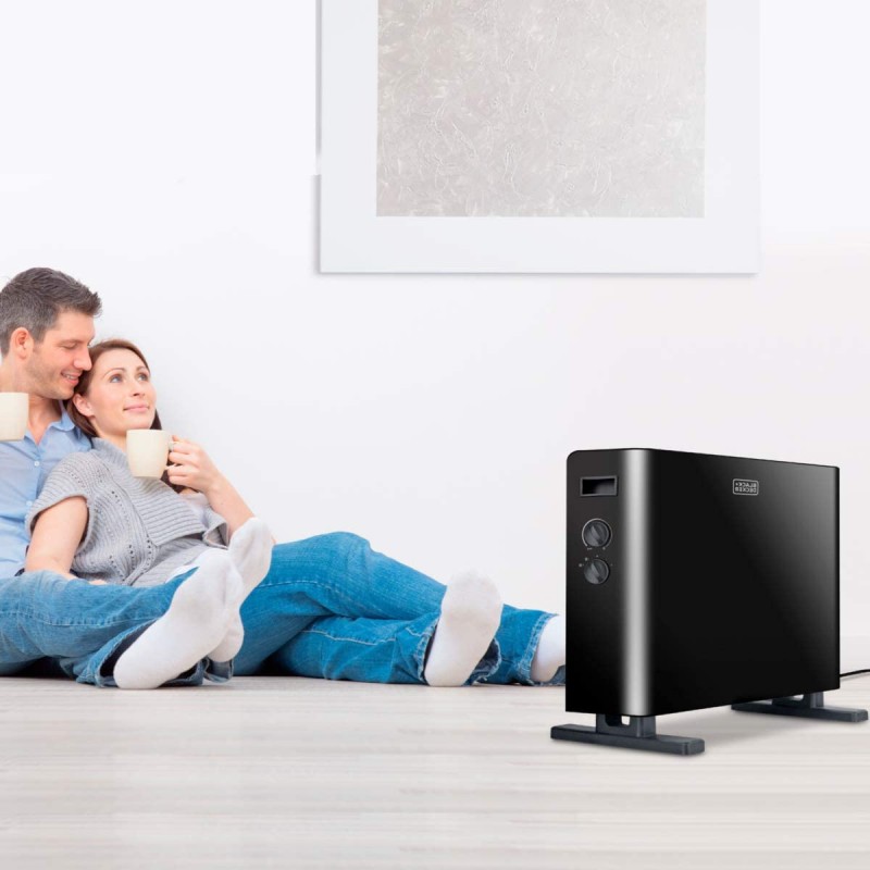 Termoventilatori Black + decker bxcsh2000e termoconcettore nero steel 2000w Termoventilatori Black + decker bxcsh2000e termoconcettore nero steel 2000w