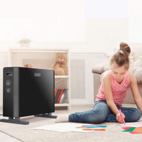 Termoventilatori Black + decker bxcsh2000e termoconcettore nero steel 2000w