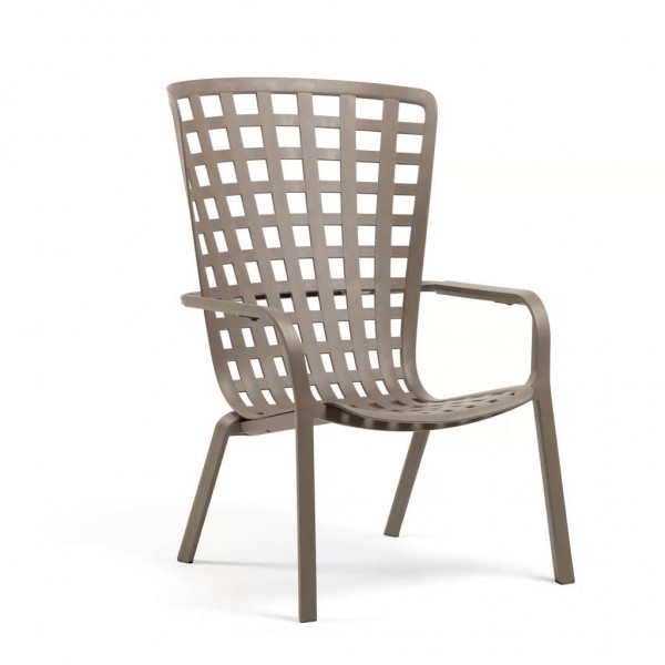 Sedie da esterno Poltrona Folio Tortora Nardi  72 x 113 x 92.5 cm