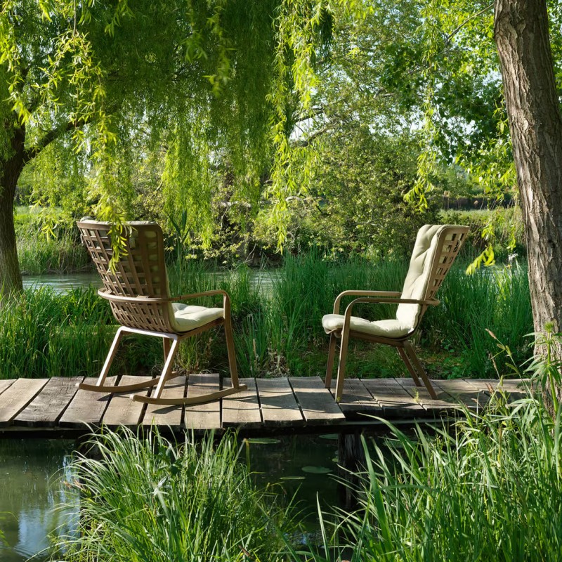 Sedie da esterno Poltrona Folio Tortora Nardi  72 x 113 x 92.5 cm Sedie da esterno Poltrona Folio Tortora Nardi  72 x 113 x 92.5 cm