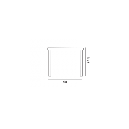 Tavoli da giardino Tavolo Boheme Greenpol Quadrato 90X90x74,5 cm Antracite Grandsoleil