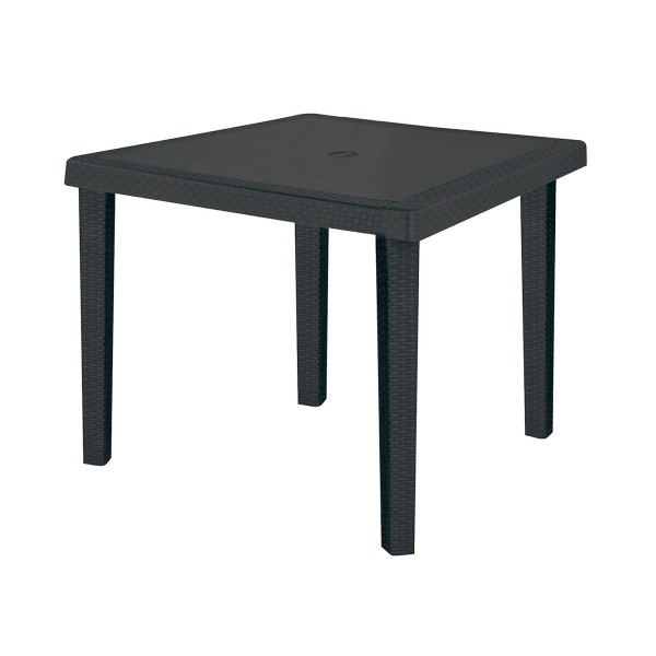 Tavoli da giardino Tavolo Boheme Greenpol Quadrato 90X90x74,5 cm Antracite Grandsoleil