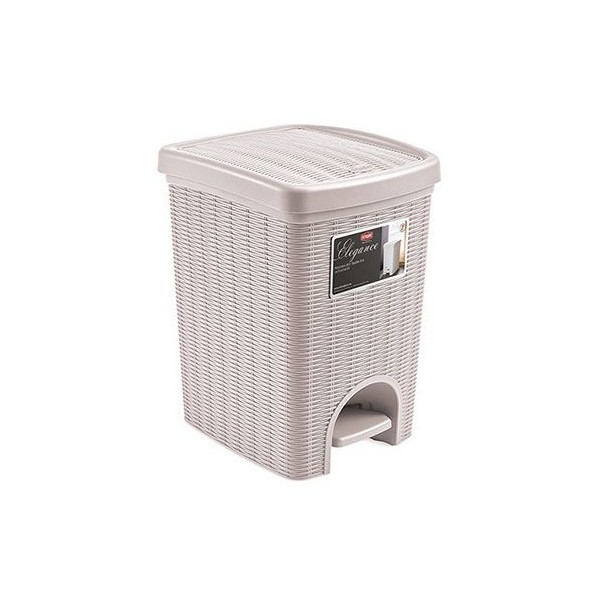 Pattumiere Pattumiera elegance coperchio a pedale 20 lt cipria Stefanplast