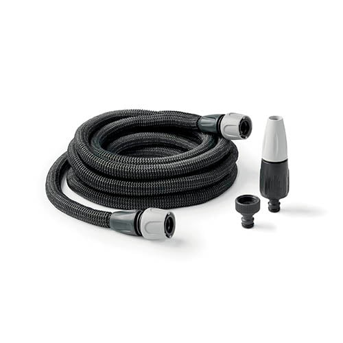 Materiale per irrigazione Tubo auto-estensibile in tessuto made in italy aquapop grey easy 30 mt