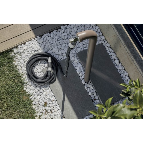 Materiale per irrigazione Tubo auto-estensibile in tessuto made in italy aquapop grey easy 15 mt