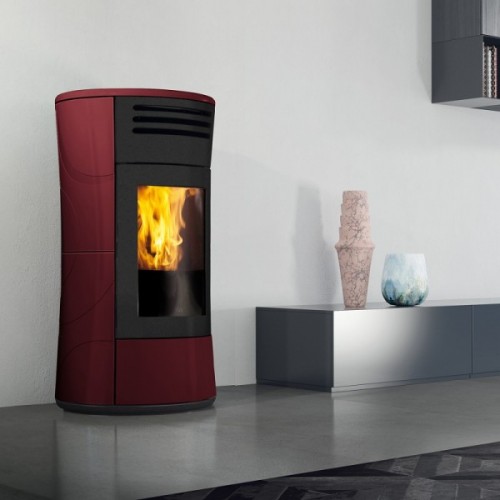 Stufe a pellet Edilkamin Stufa a pellet Cherie Up H Bordeaux