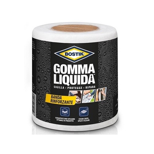 Colle Bostik gomma liquida banda rinforzante per impermeabilizzare d2076