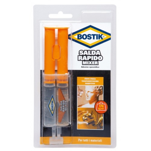 Colle Bostik saldarapido mixer colla epossidica bicomponente 24 ml d2365