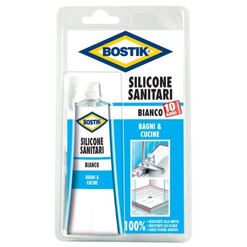 Colle Bostik silicone sanitari bianco 60 ml d2470