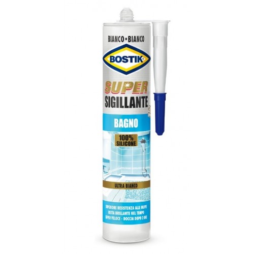 Colle Bostik super sigillante bagno per giunture fughe e fessure 300 ml d2437