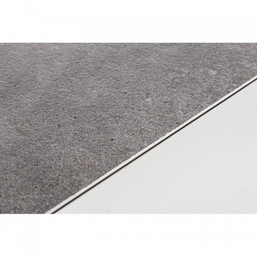 Tavoli da esterno Tavolino kledi in alluminio piano in ceramica 120x70 cm bianco Lunar