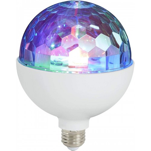 Luci natalizie Briloner - lampadina disco light multicolor girevole led e27 3w rgb  12d