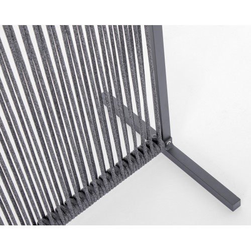 Accessori per esterni Paravento paxson 120x180cm intreccio in corda olefin antracite