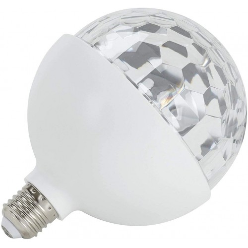 Luci natalizie Briloner - lampadina disco light multicolor girevole led e27 3w rgb  12d
