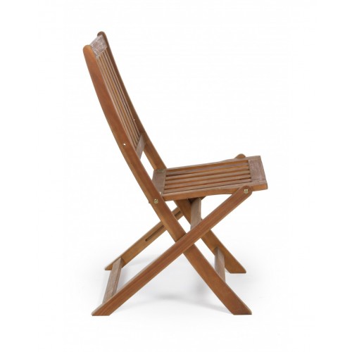 Sedie da esterno Sedia mali pieghevole in legno di acacia 47,5l x 92h cm