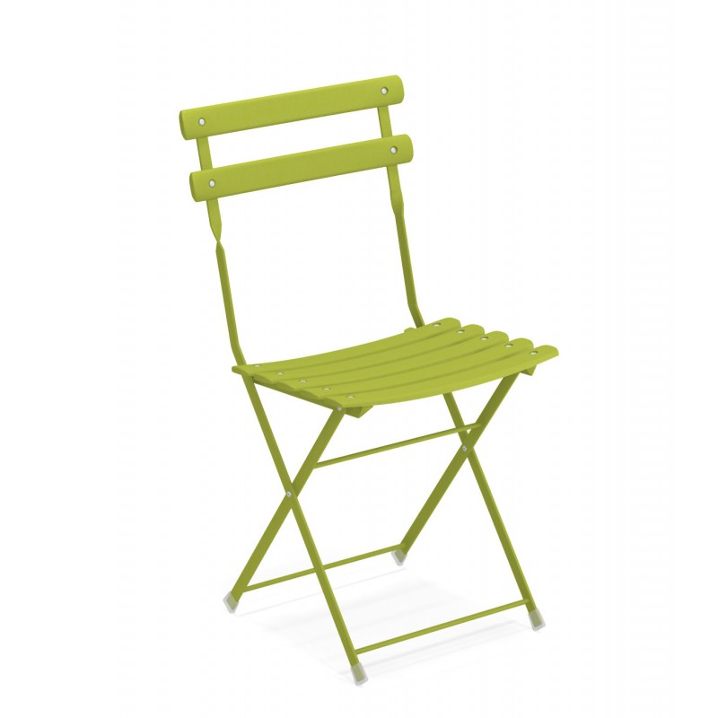 Sedie da esterno Sedia pieghevole in acciaio 42.5x43x81cm Verde Arc en ciel Sedie da esterno Sedia pieghevole in acciaio 42.5x43x81cm Verde Arc en ciel