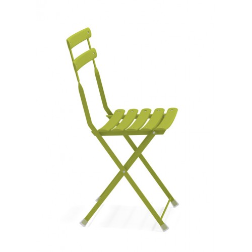 Sedie da esterno Sedia pieghevole in acciaio 42.5x43x81cm Verde Arc en ciel