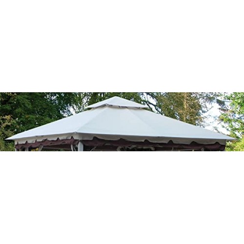 Copertura tela per esterni Top copertura per gazebo smeralda bianco in metallo 300x300 cm