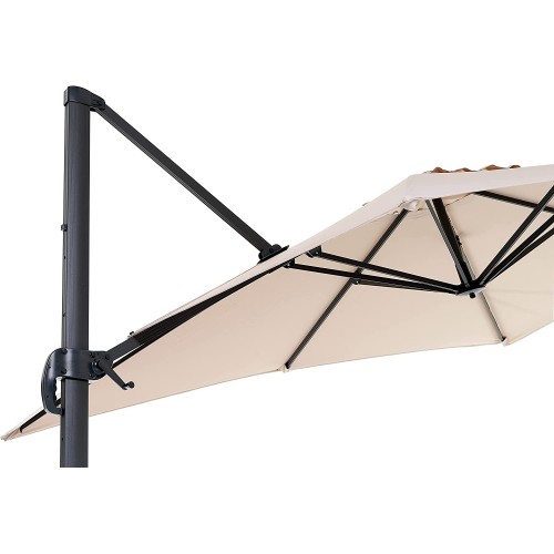 Ombrelloni Ombrellone verso retrattile 3x2 ecrù