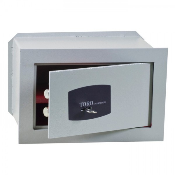 Serrature Cassaforte a muro blindata toro in acciaio 6 mm con serratura cm 32x20x20h hotel